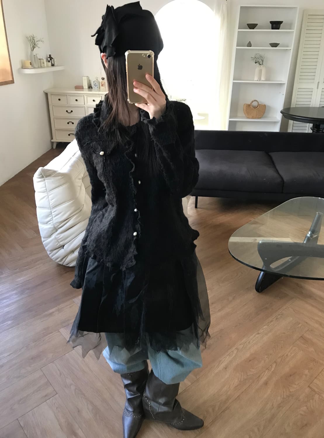 vintage pearl cardigan 상품이미지7