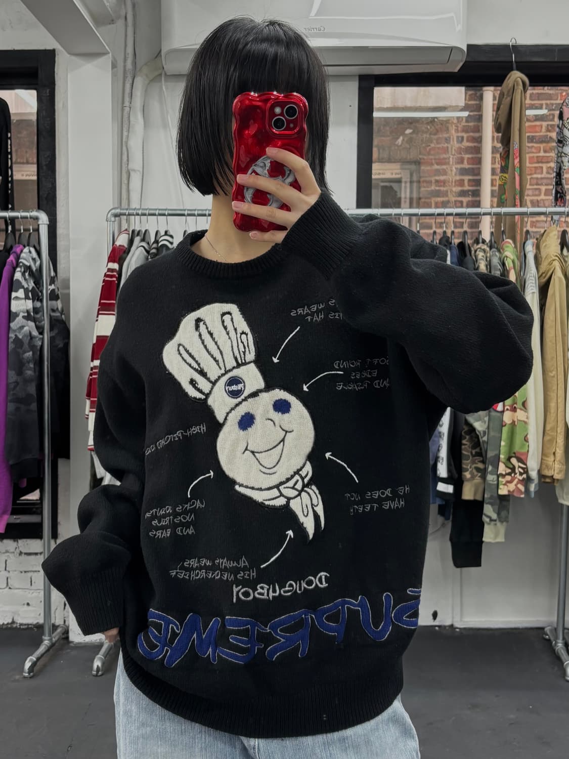 슈프림 도우보이 블랙 니트 상품이미지2