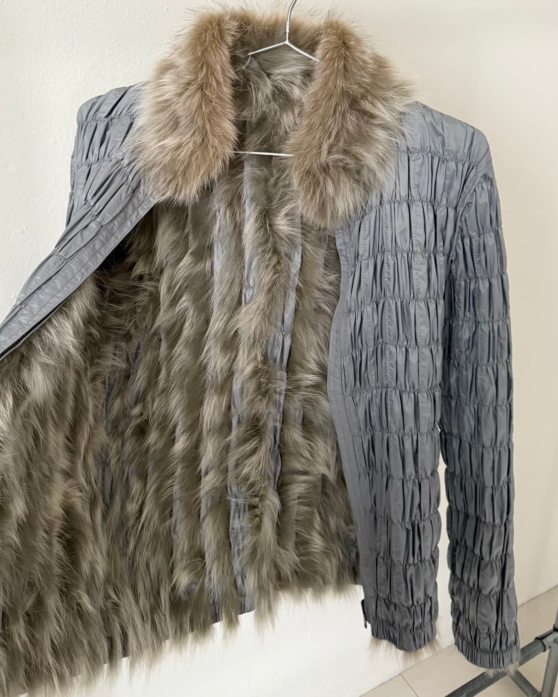 빈티지 셔링 폭스퍼 자켓 상품이미지2