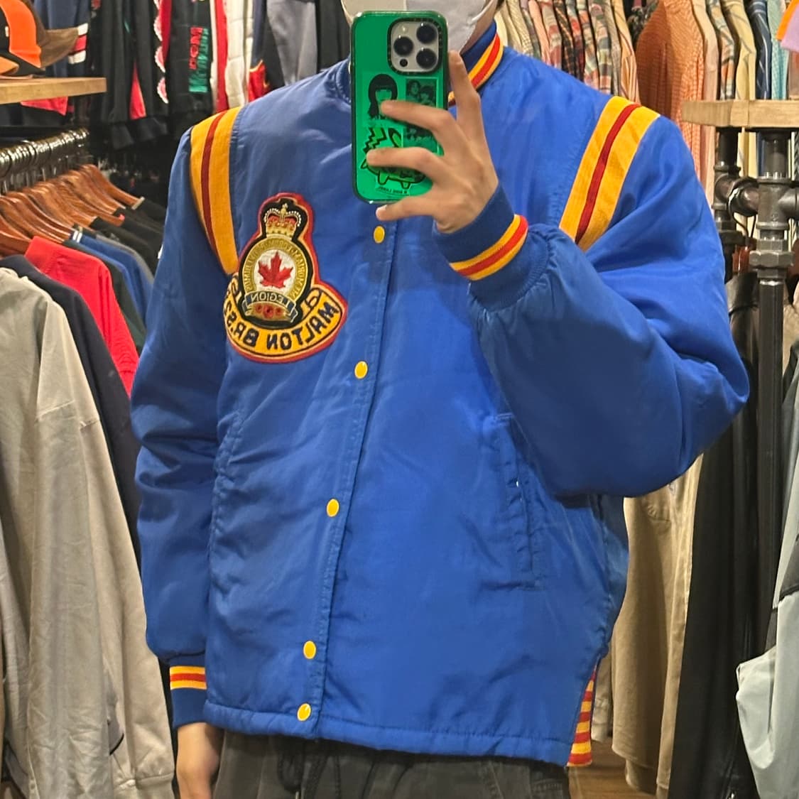 [HI] 빈티지 바시티 블루/옐로 상품이미지3