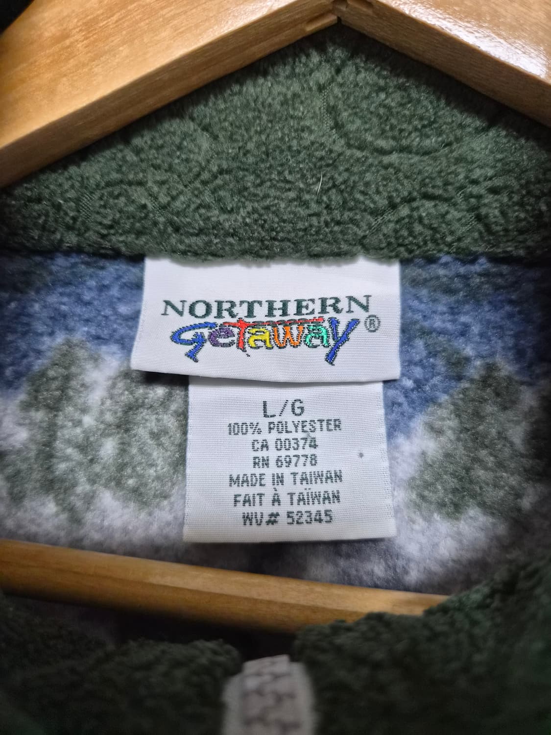 노썬겟어웨이 미국빈티지 북극패턴 후리스 자켓 L사이즈 - J65 상품이미지4