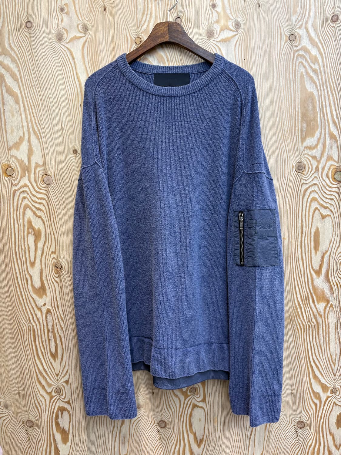 준지 JC3151P51S 나일론 배색 포켓 디테일 니트 상품이미지1