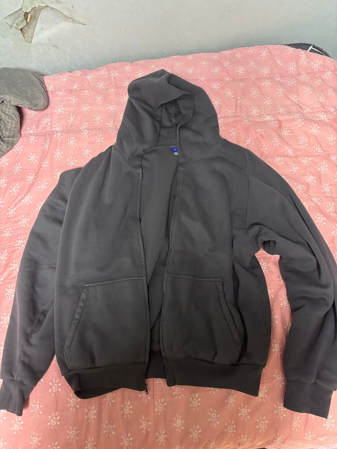 이지갭 후드집업 다크그레이 L사이즈 실착1회 새상품급 판매 상품이미지5