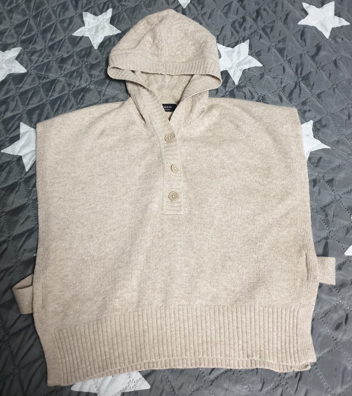 LE TROIS 반버튼 캐시미어혼방 울 후드 베스트 (M) 상품이미지1