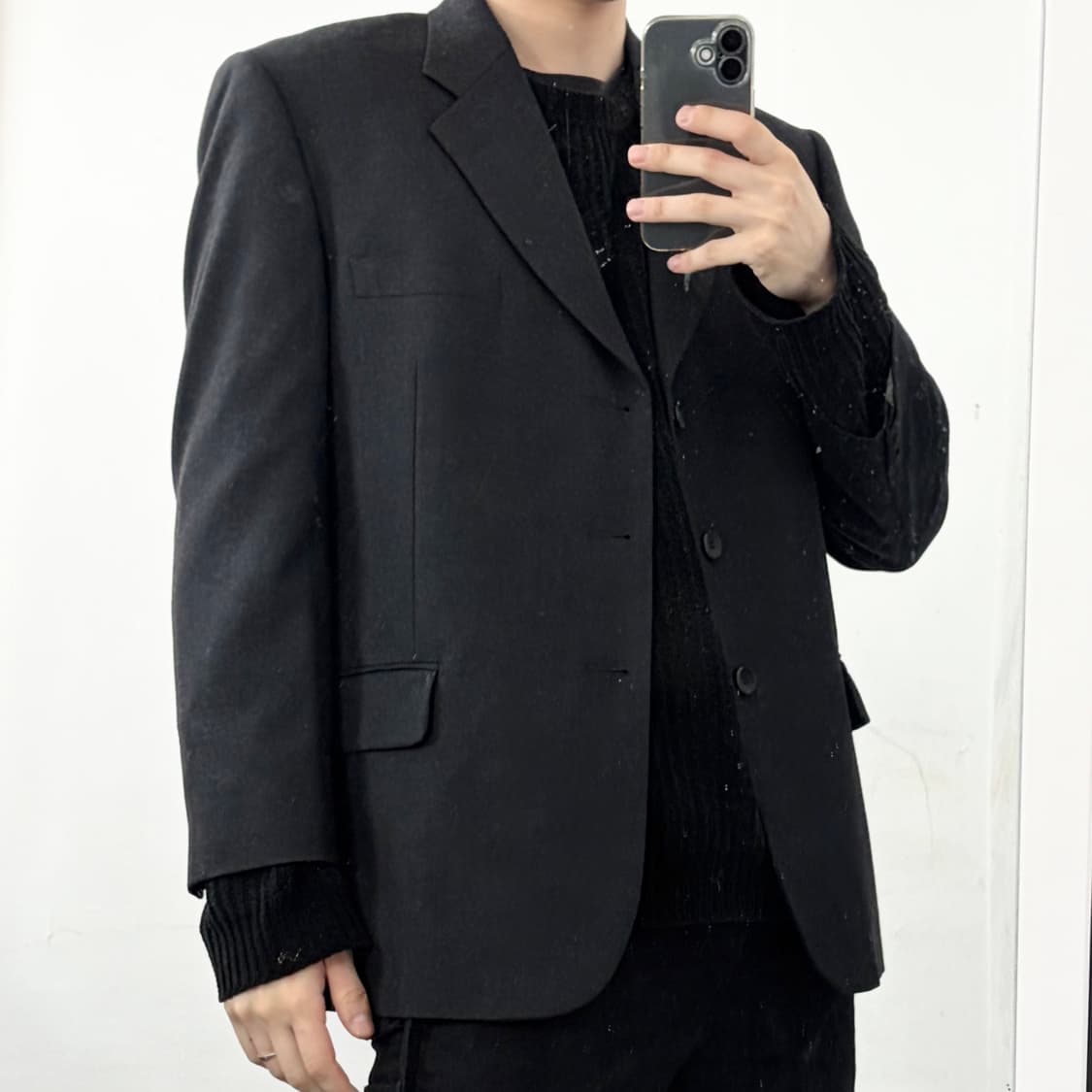 입생로랑 모직 블레이저 자켓 상품이미지1