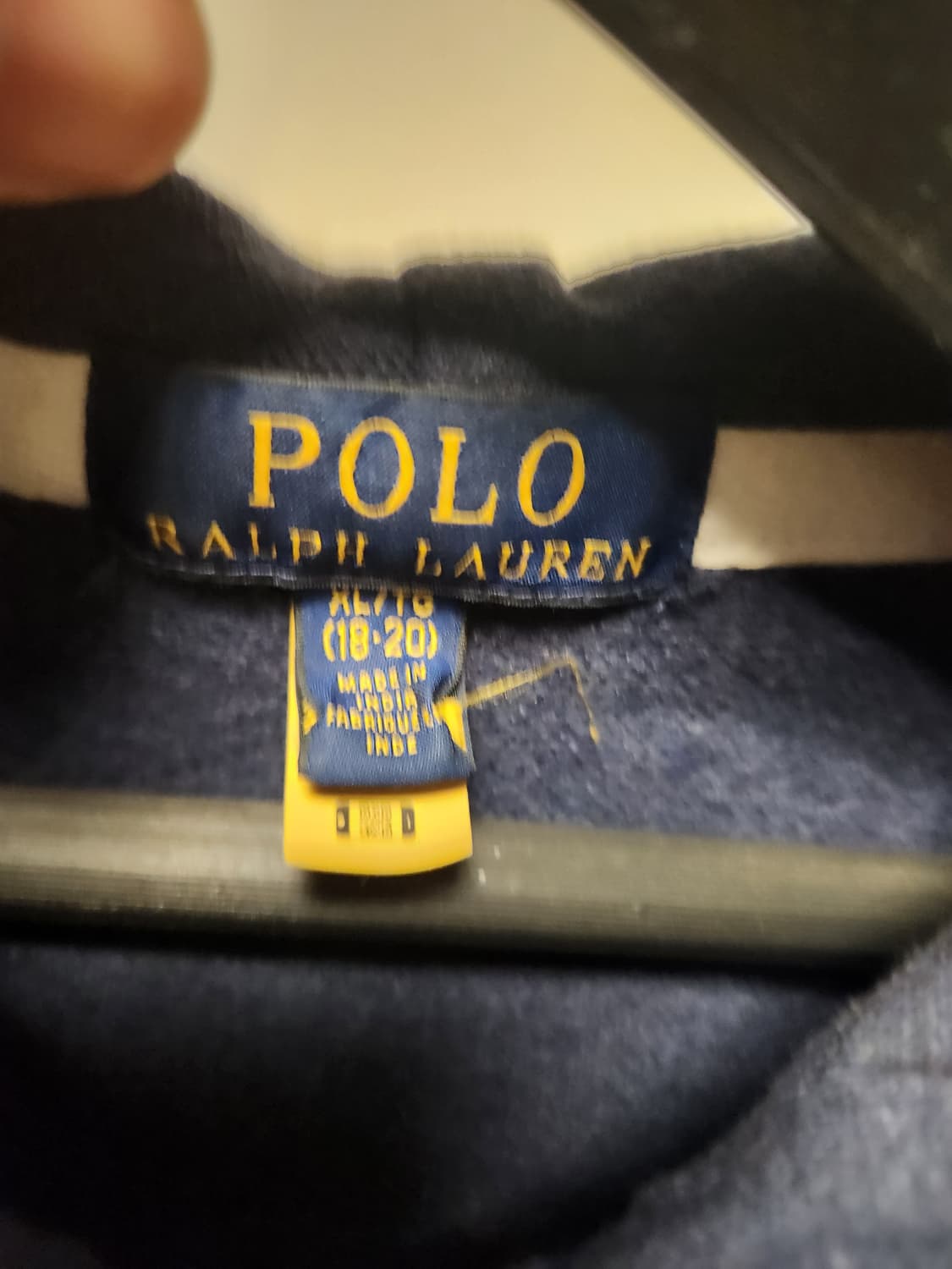 폴로 랄프로렌 빅포니 후드집업 네이비 L 상품이미지2