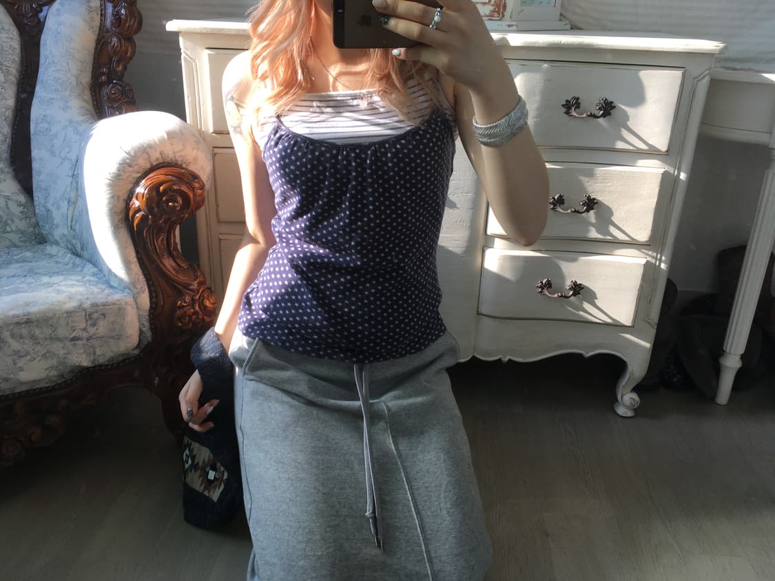 Set) 별 패턴 슬리브리스 + 스트라이프 슬리브리스 상품이미지4