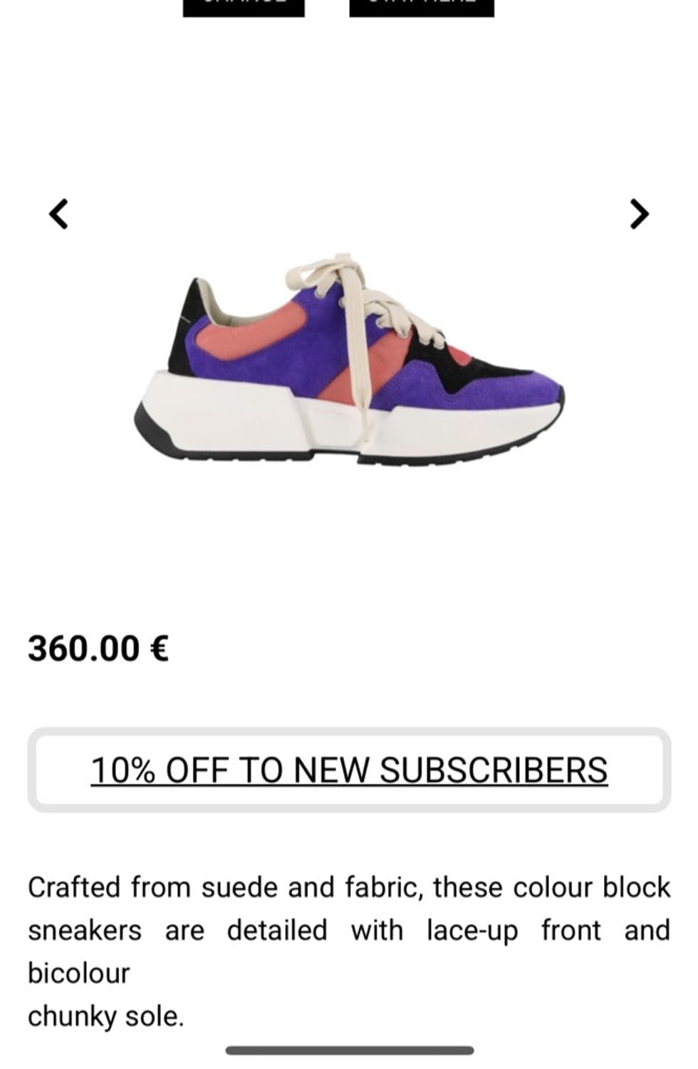 정품 39) MM6 마르지엘라 트라이컬러 스니커즈 250~255 상품이미지6