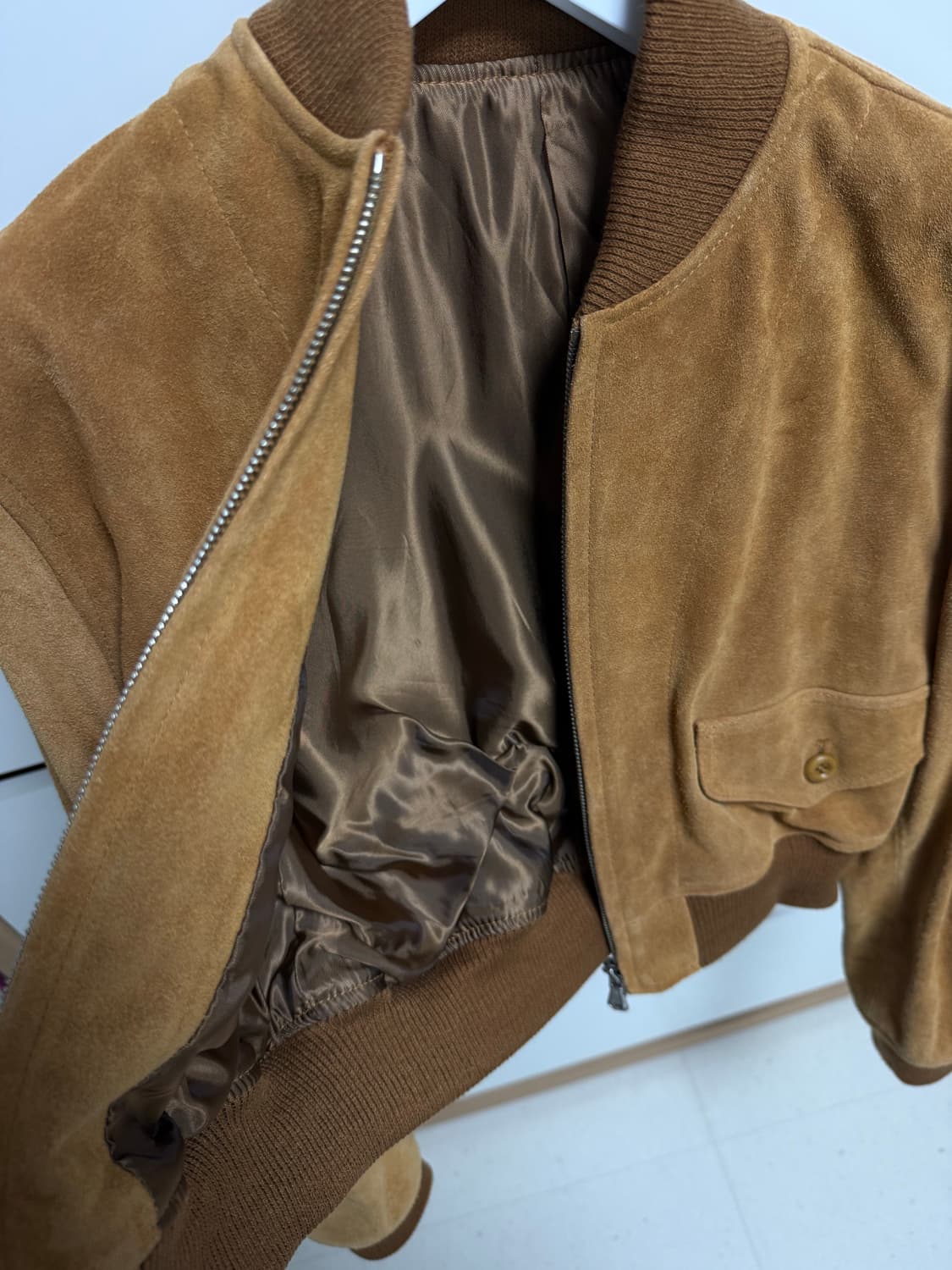 그로브 스웨이드 봄버재킷 상품이미지4