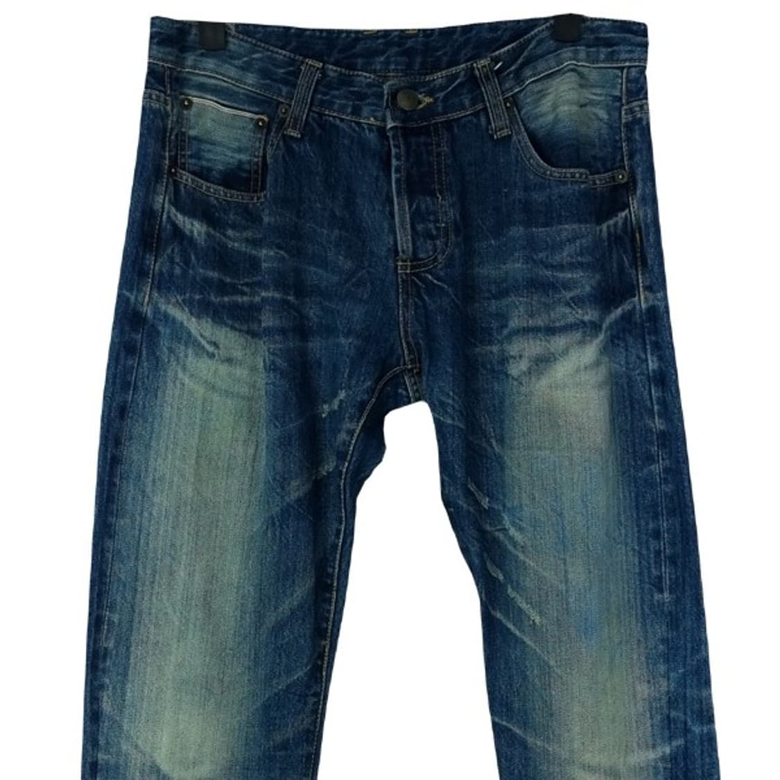 [미하라야스히로] 빈티지 워시드 슬림핏 데님 팬츠 청바지 P01186 상품이미지4