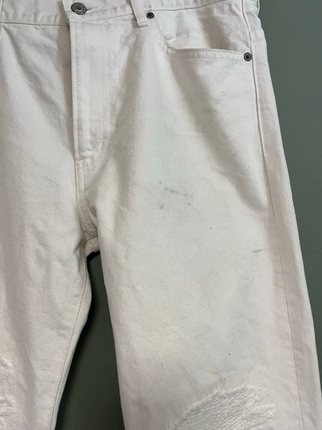 Rats 화이트 크래쉬 데님 L  상품이미지2