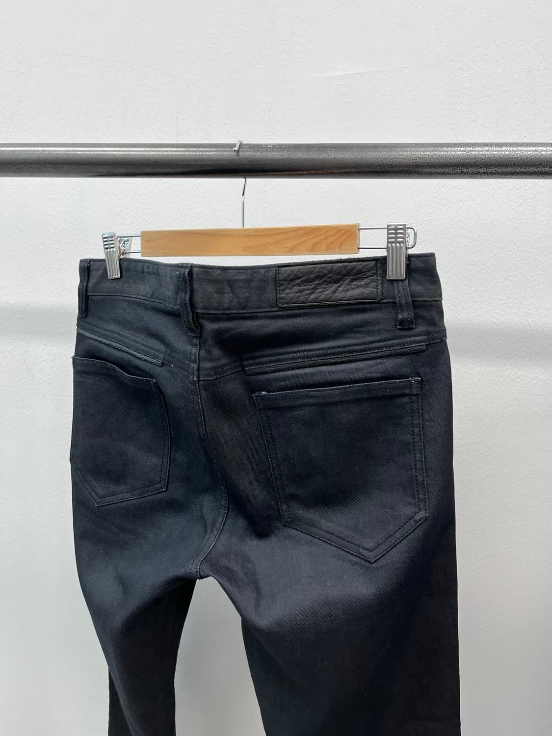 33-34) 우영미 레더배색 코팅진  상품이미지8