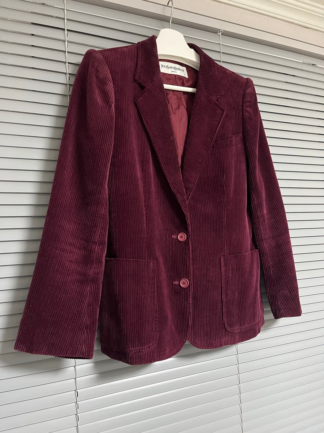 Yves Saint Laurent 버건디 코듀로이 자켓 상품이미지6