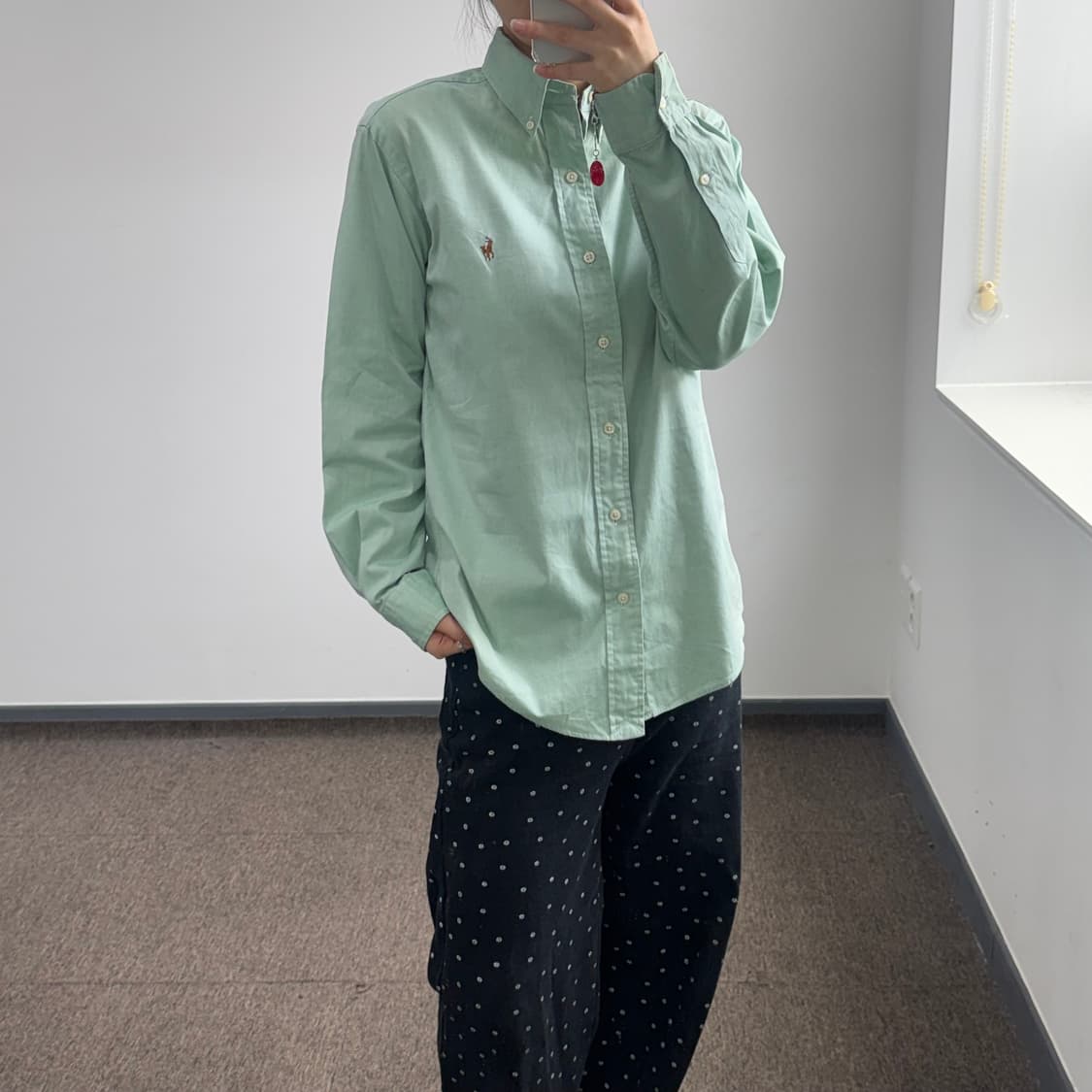 Polo 폴로 멀티포니 라이트그린 셔츠 상품이미지1