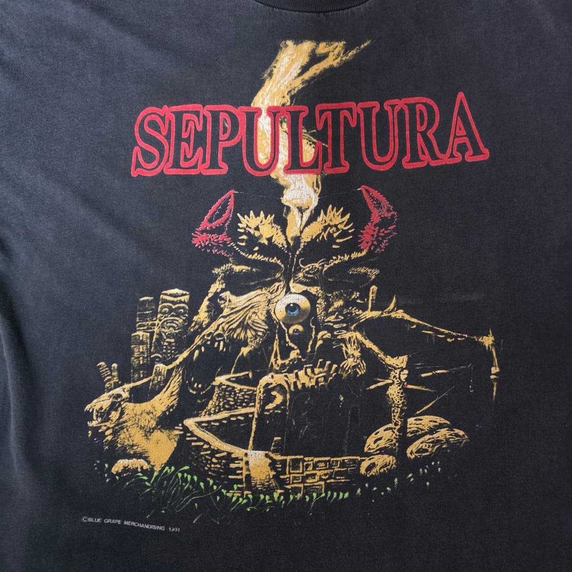 [L] 90s 세풀투라 Sepultura 빈티지 밴드티 상품이미지2