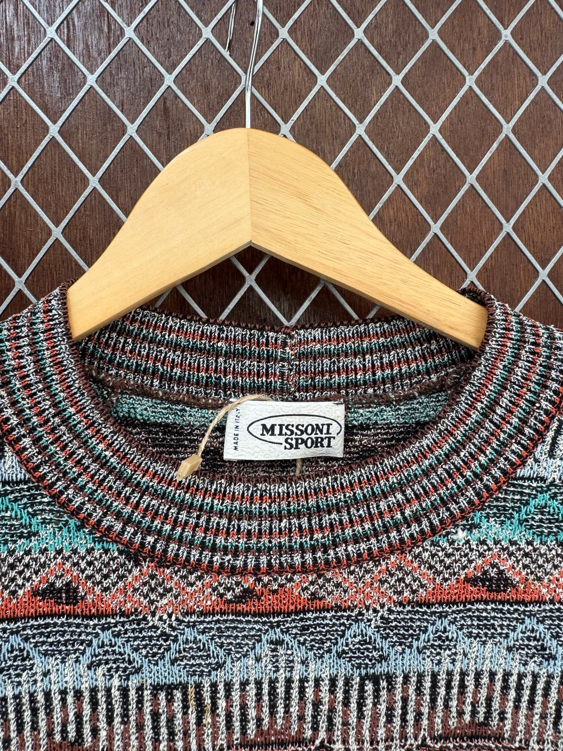 미쏘니 missoni 컬러 배색 보헤미안 패턴 니트 S 상품이미지3