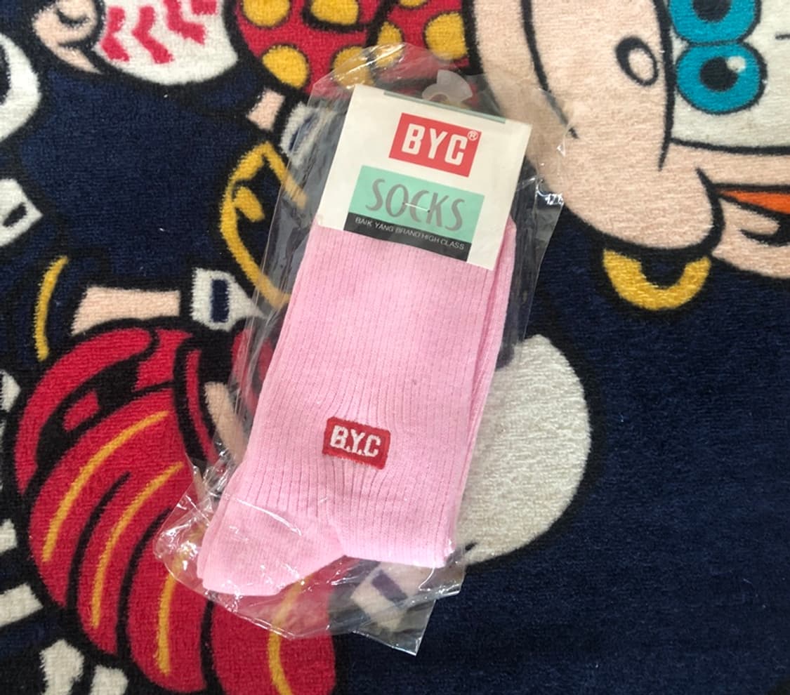 BYC/백양양말/BYC핑크/골지양말/BYC올드삭스 24cm 상품이미지2