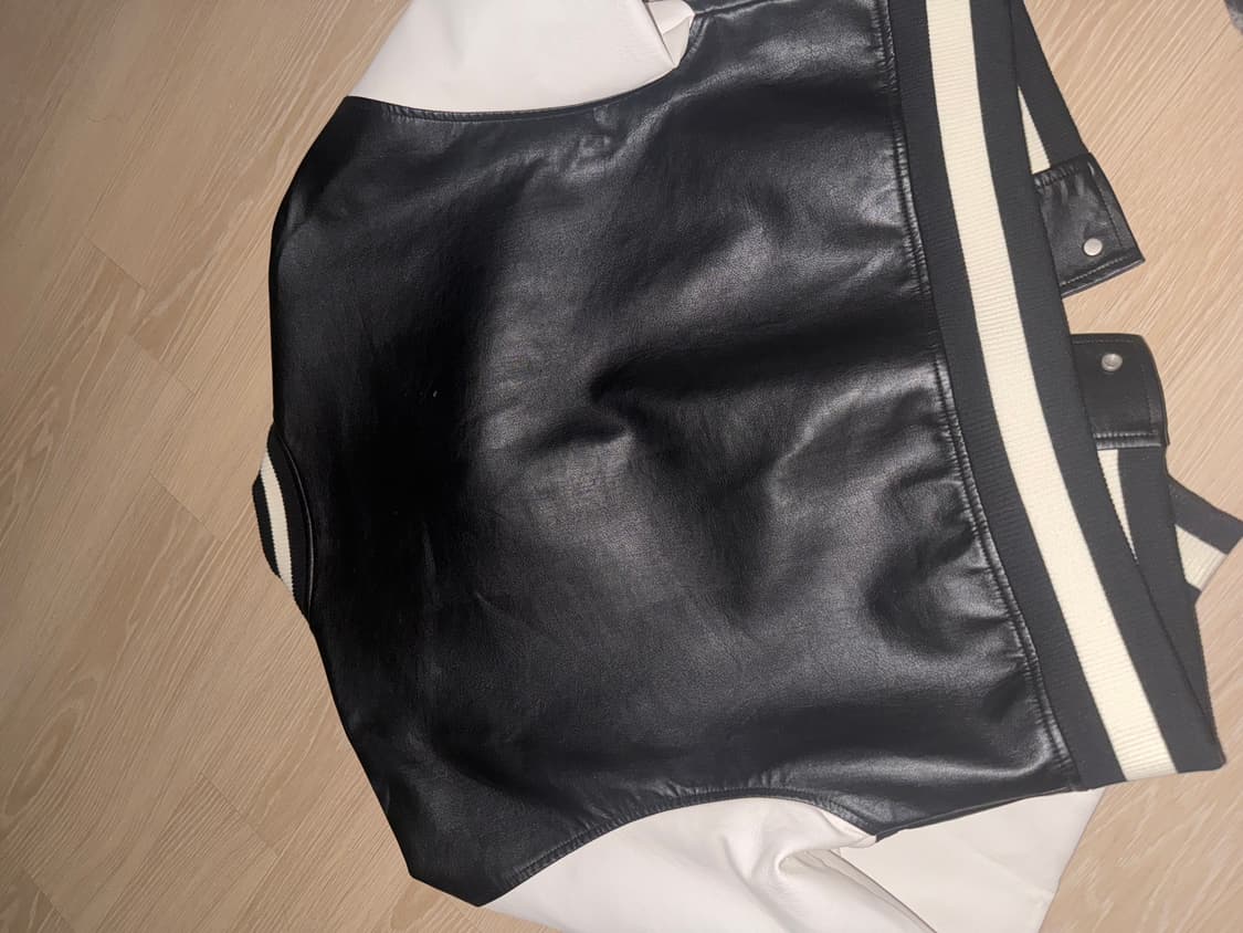 우마미즘 비건 레더 바시티 블랙 L 상품이미지3