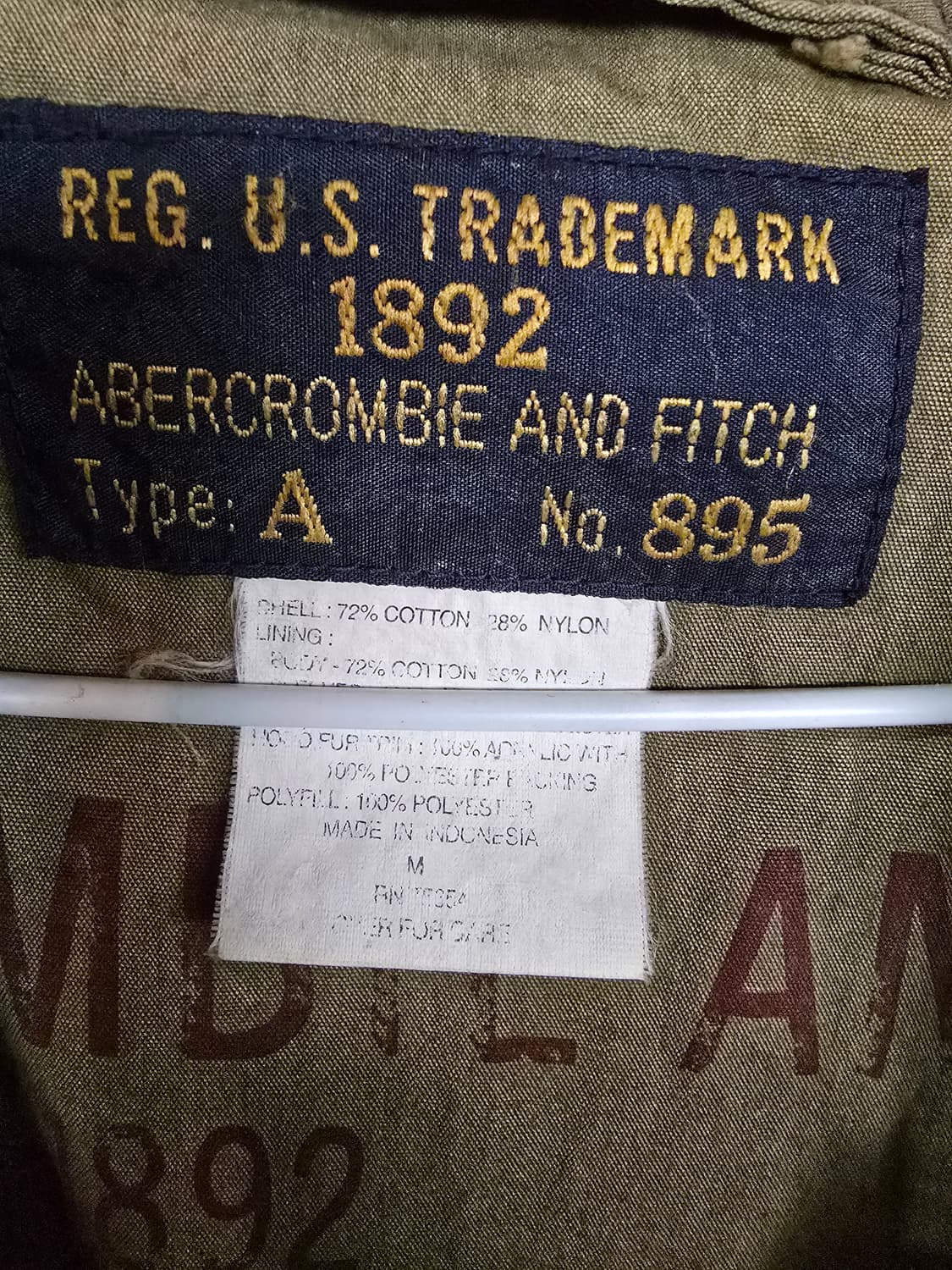 아베크롬비앤피치 빈티지 N3B야상 점퍼 상품이미지3