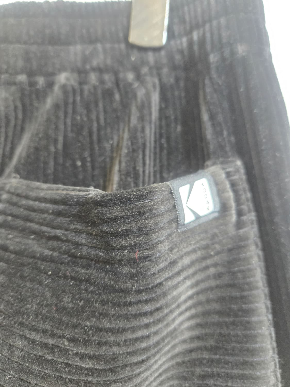 코닥 벨벳 코듀로이 조거팬츠 블랙 상품이미지6