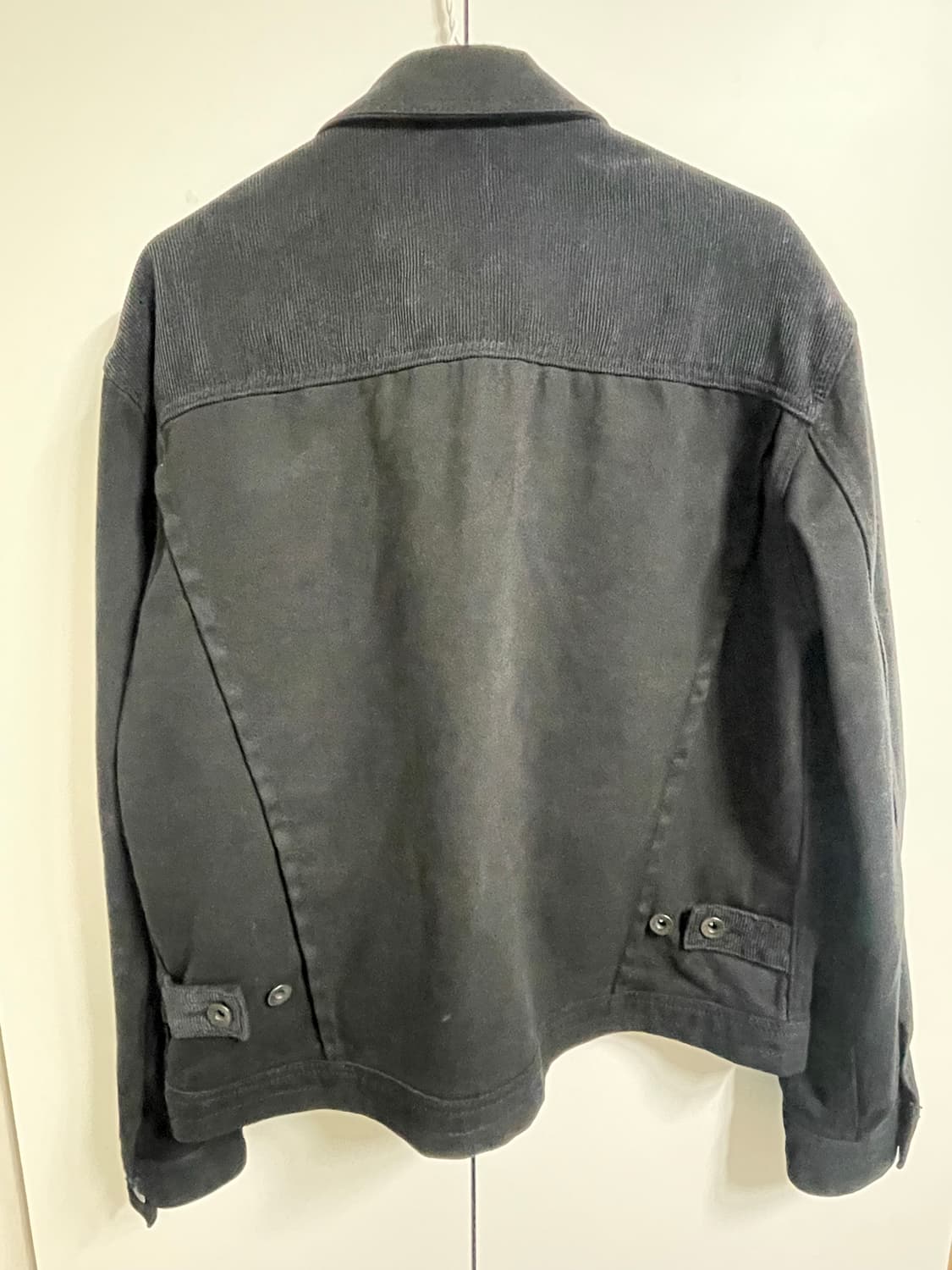 (S) ETCE 이티씨이 지퍼 트러커 자켓 블랙 상품이미지4