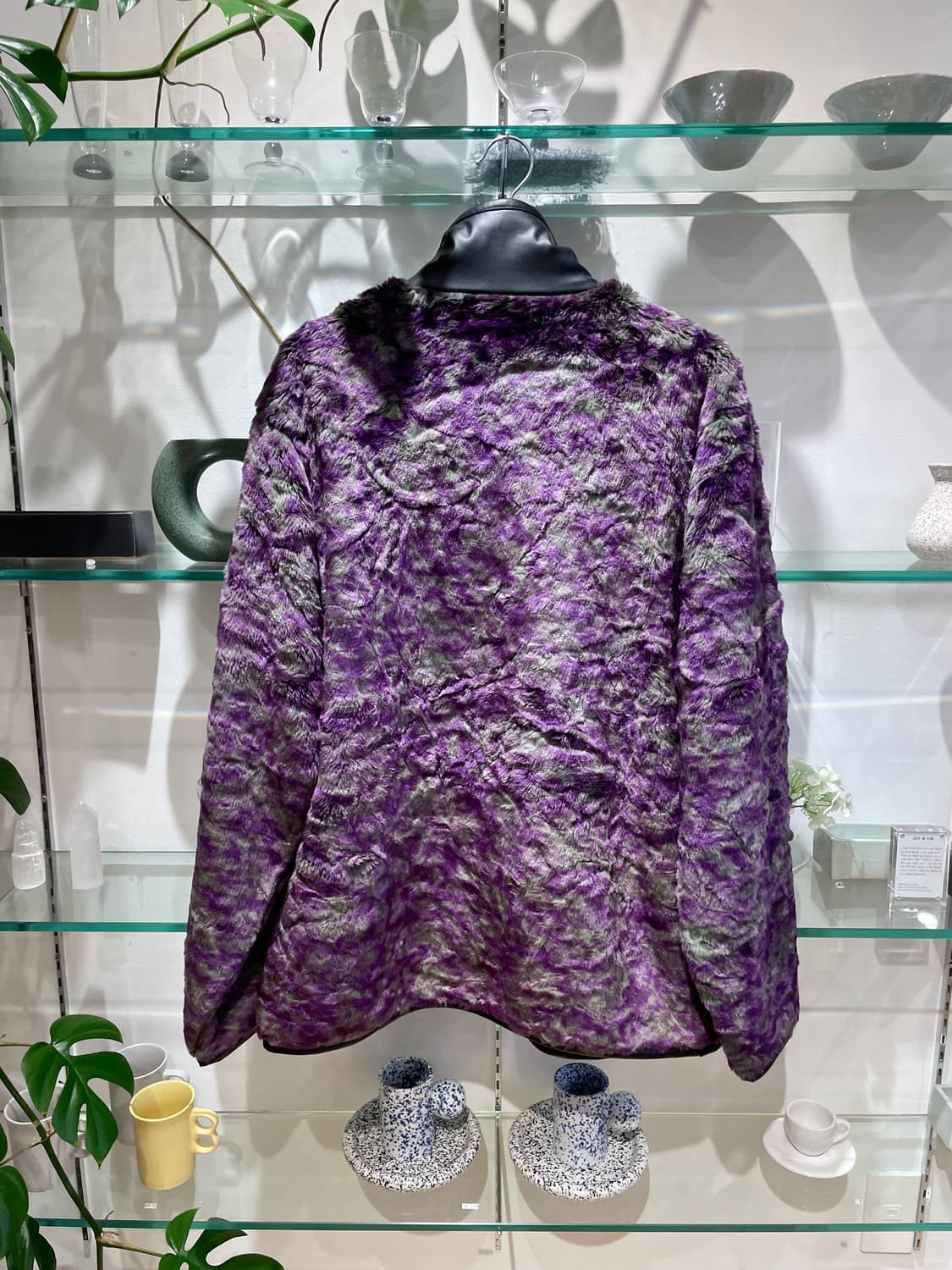 니들스 uneven printed faux fur jacket 상품이미지2