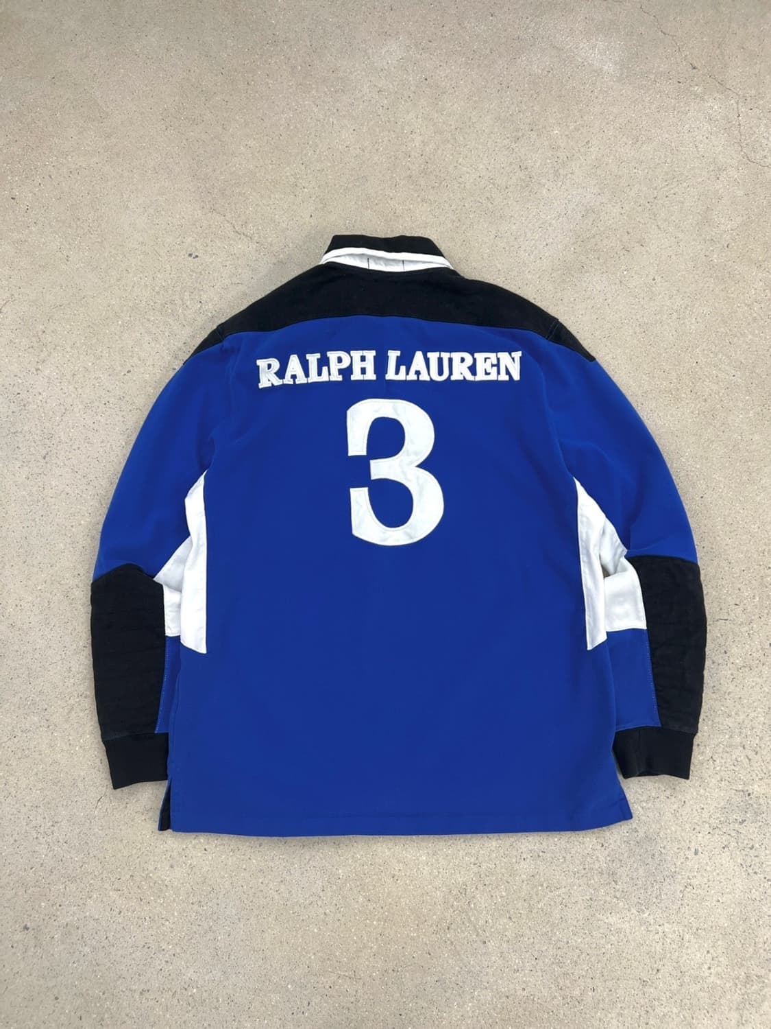 폴로 랄프로렌 빅로고 배색 럭비 티셔츠 상품이미지5