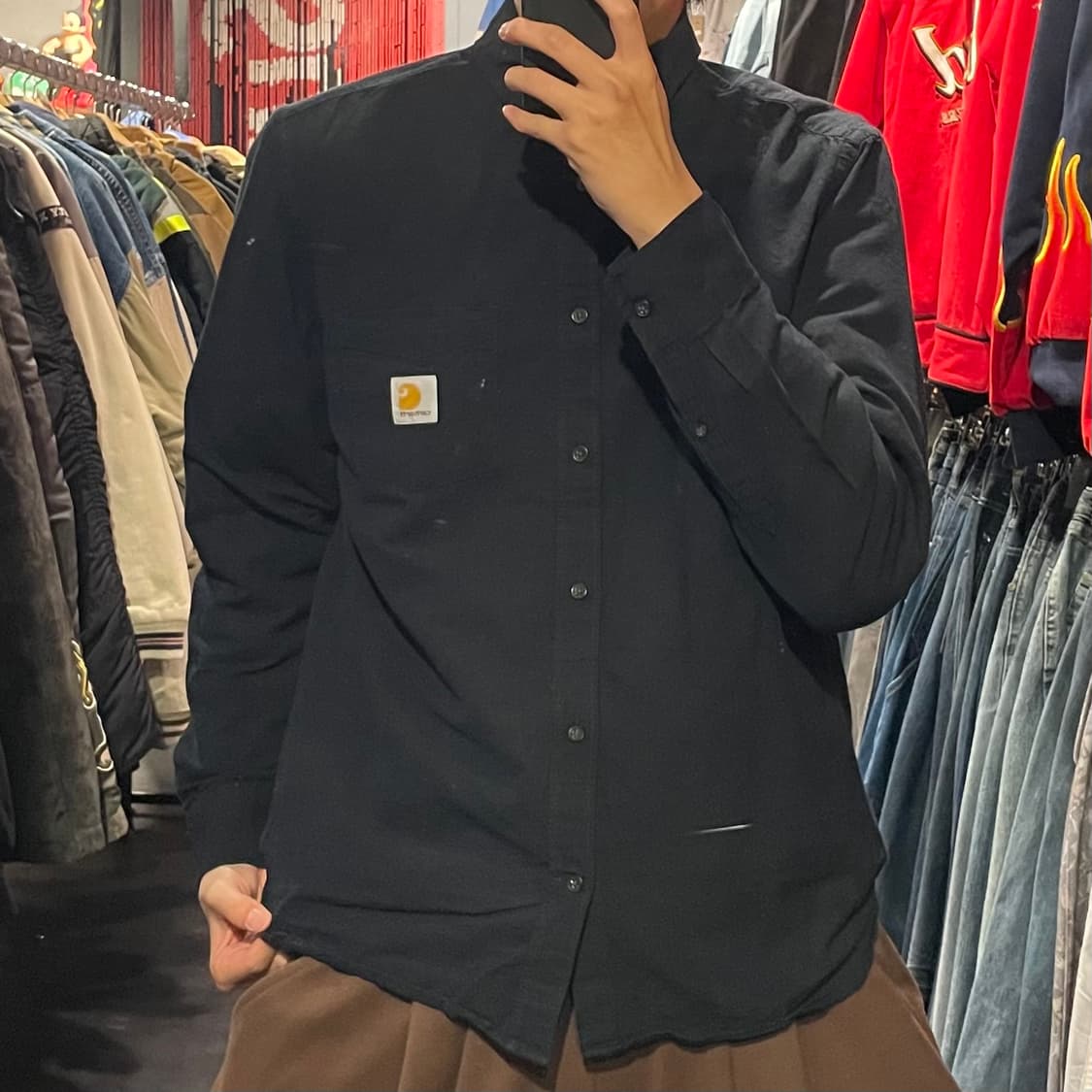 [IM] carhartt 칼하트 블랙 긴팔셔츠 상품이미지2