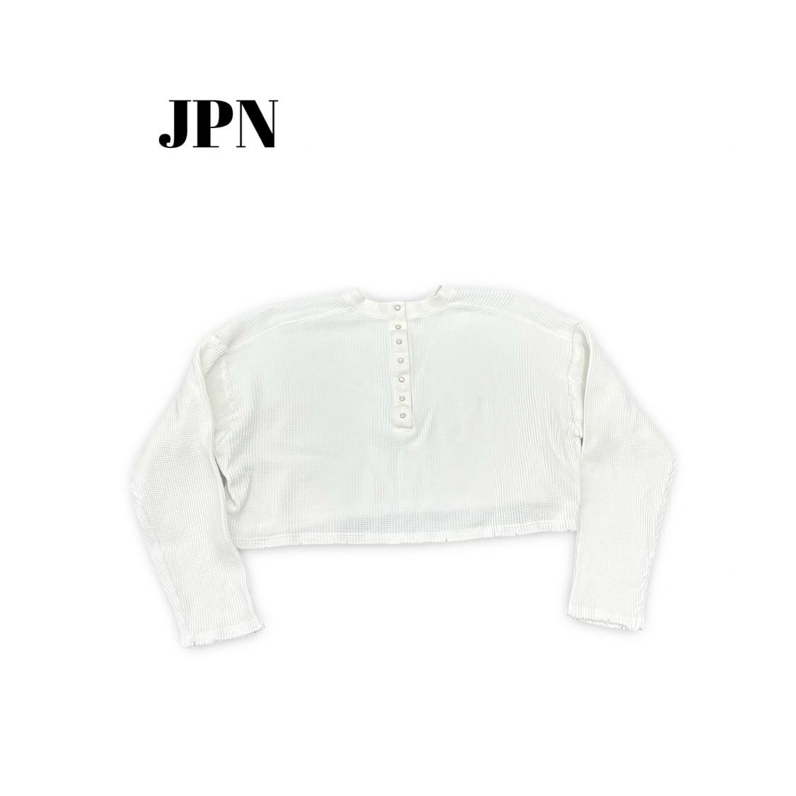 (100)JPN크롭와플헨리넥 상품이미지1
