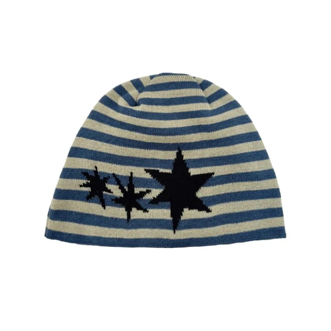 탄산마그네슘 자카드 스트라이프 비니 블루 상품이미지1