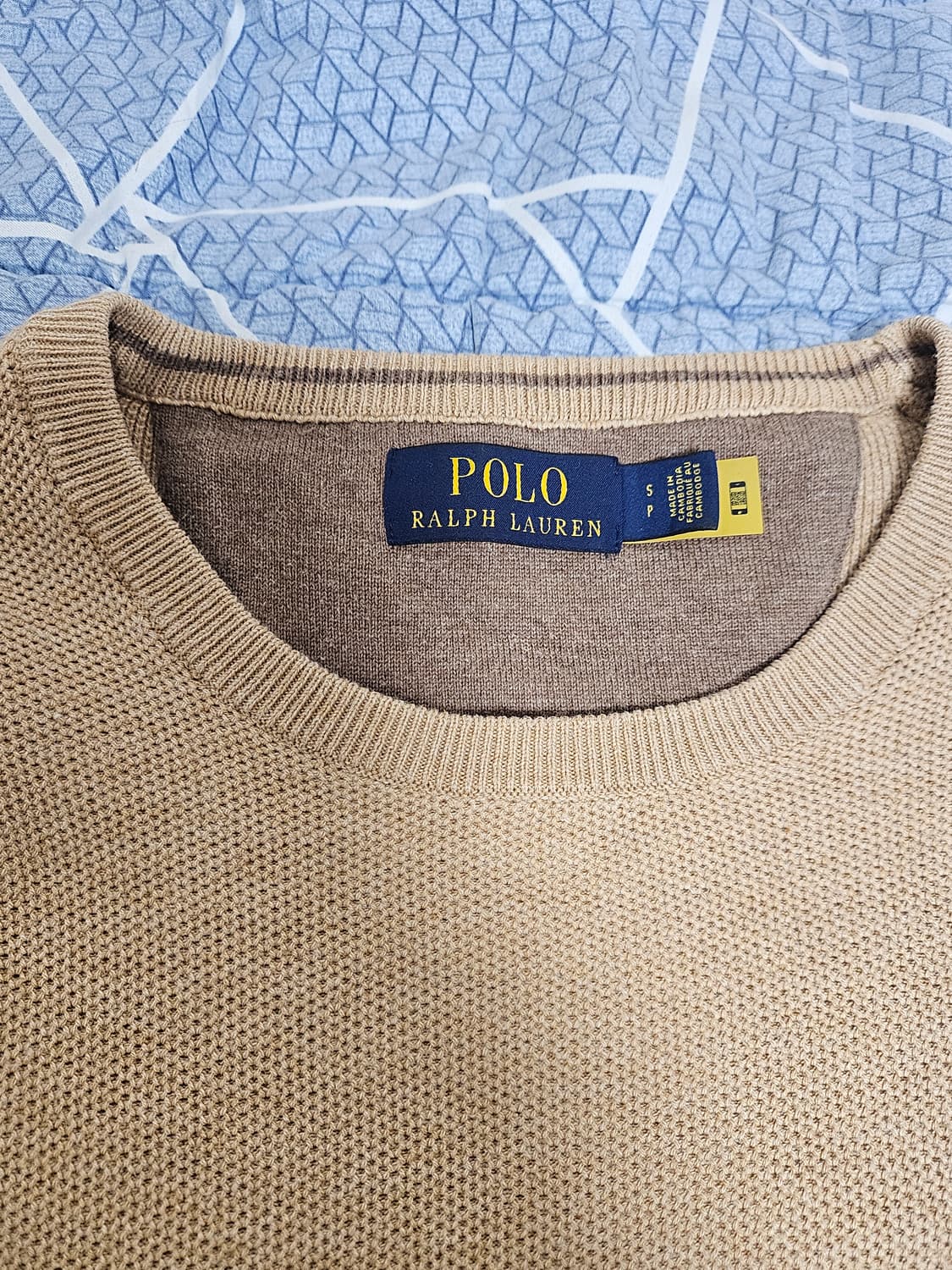 23fw 폴로 남성 코튼 메쉬(와플) 크루넥 니트 스웨터 상품이미지2