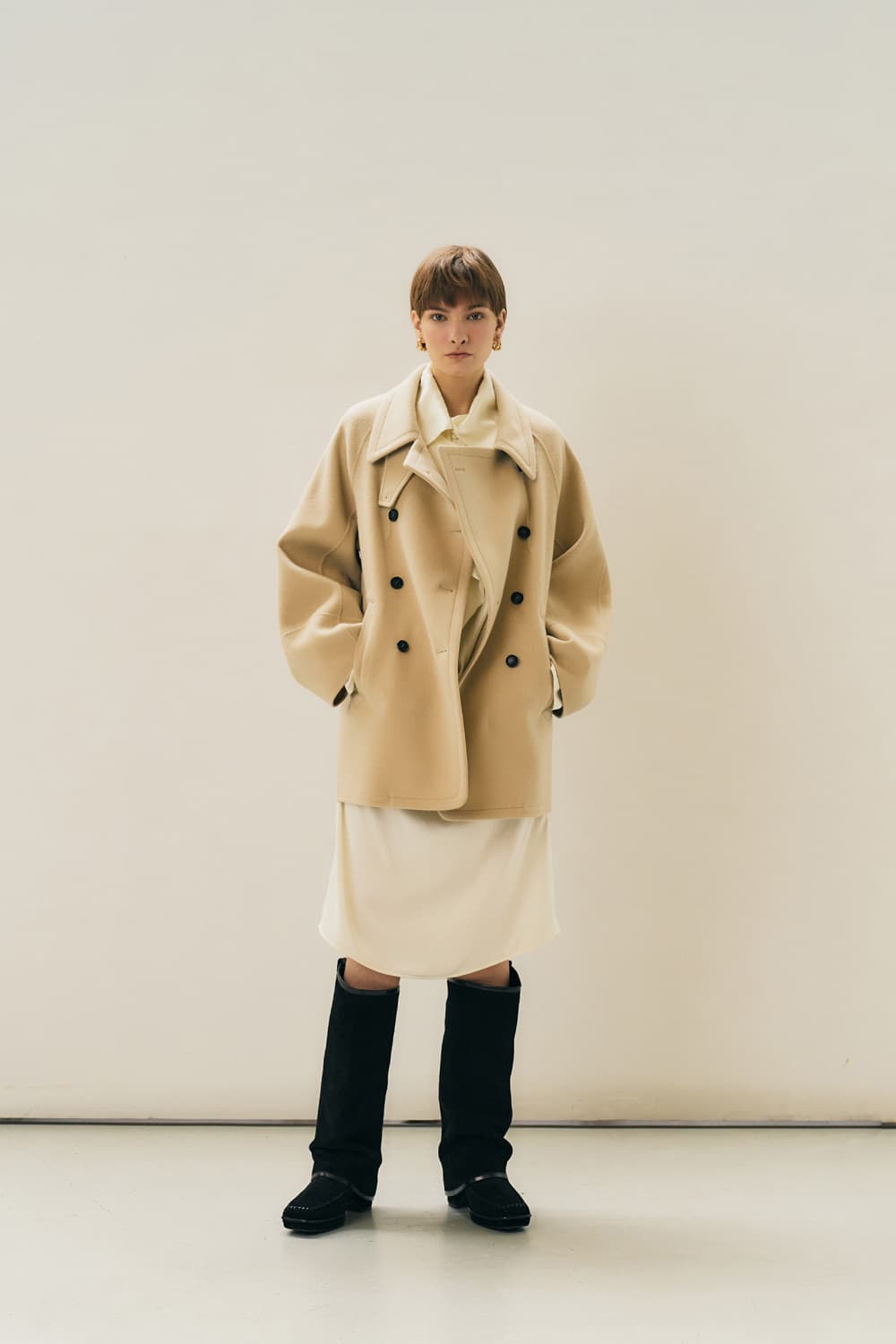 메종마레 핸드메이드 피코트 크림 34 상품이미지2