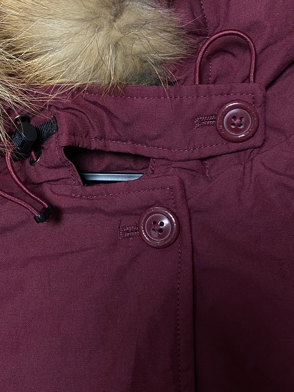 [새상품] 등산용 캐나디언 구스 여성 패딩 S (42) 레드와인 상품이미지4