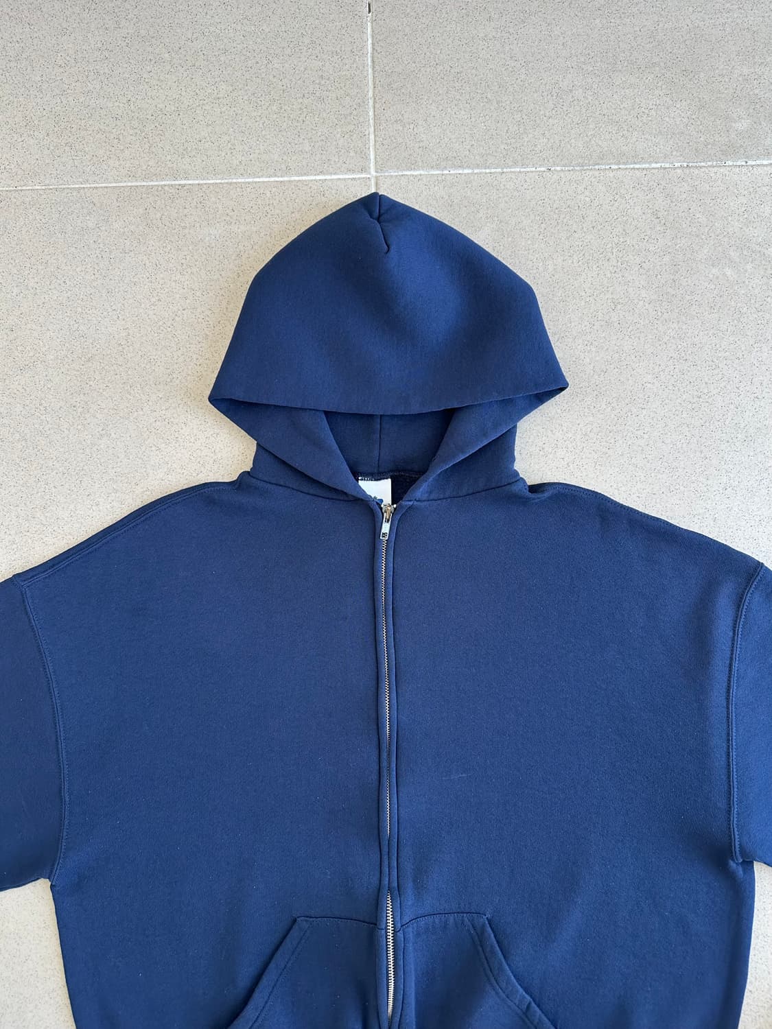 00s 빈티지 러셀 후드집업 네이비 XL 상품이미지4