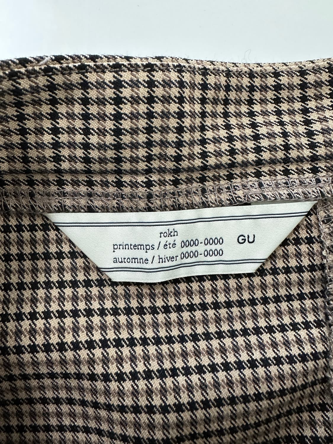 GU 플레어 체크 스커트 상품이미지6