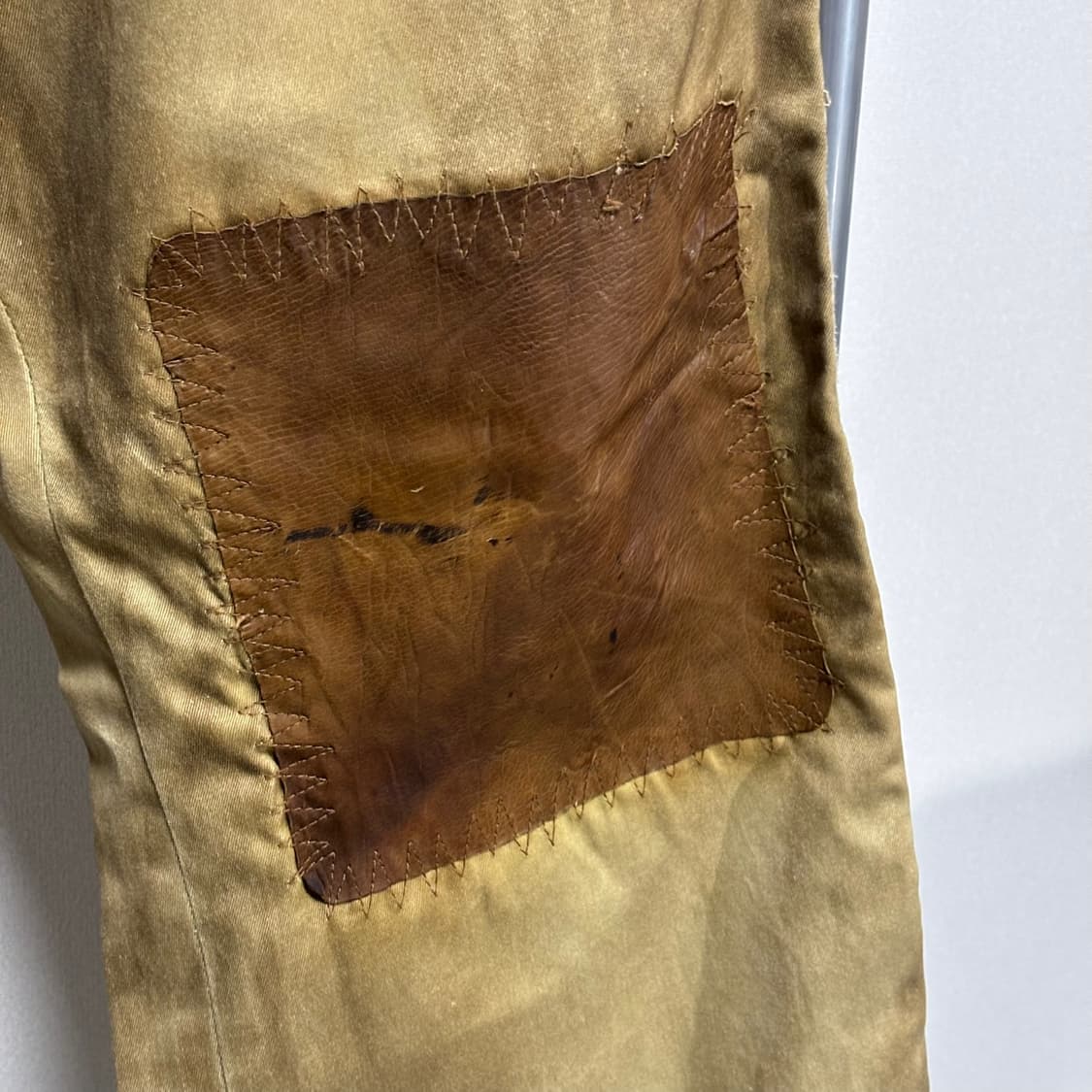 M) 이사무 카타야마 백래쉬 레더 패치 워크 팬츠 상품이미지4