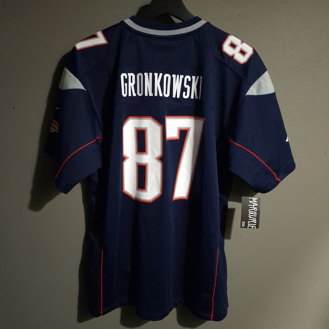 NFL 나이키 네이비 뉴잉글랜드 패트리어츠 87 럭비져지 유니폼 반팔티 상품이미지5