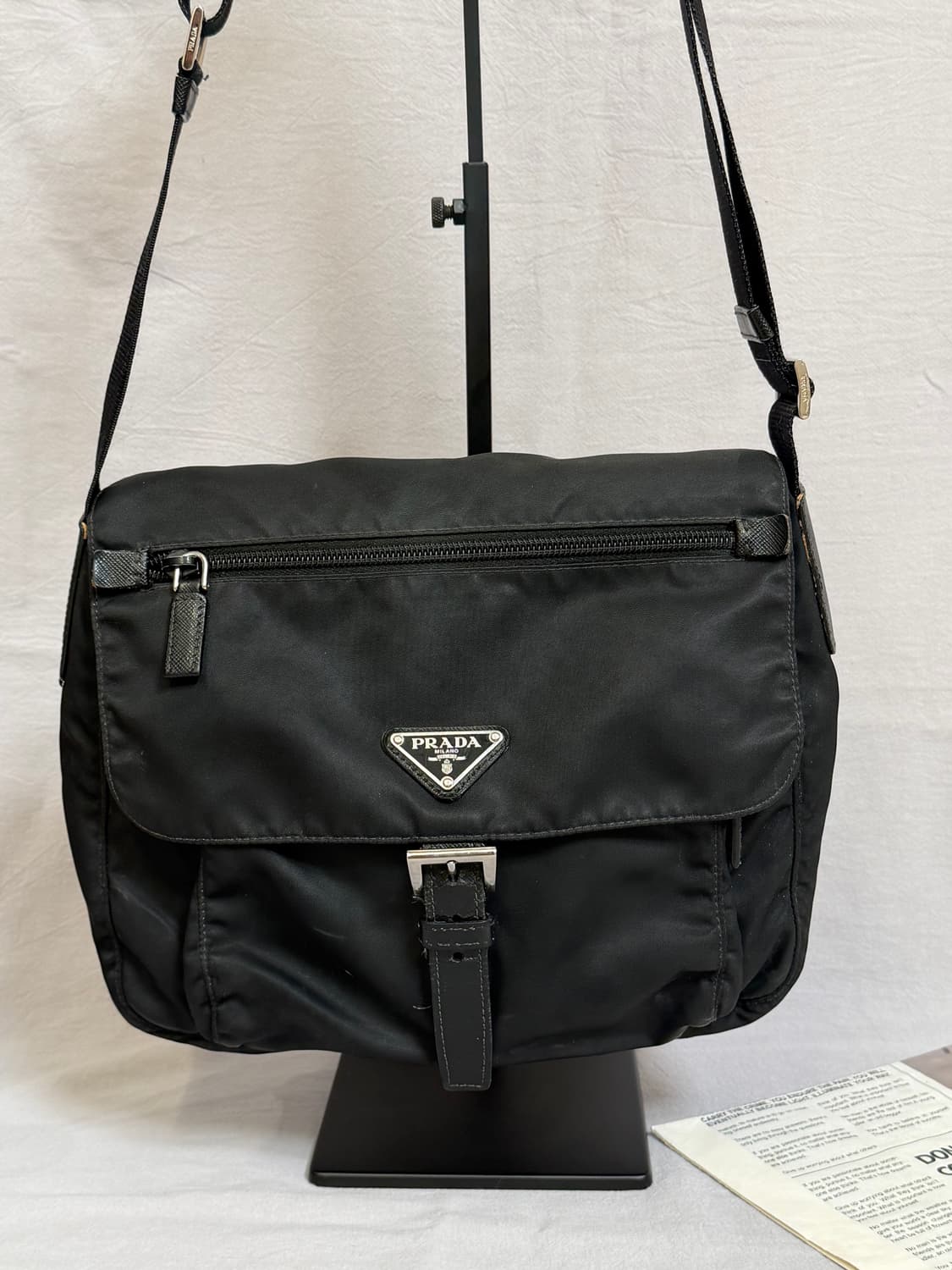 프라다 버클 크로스백 나일론 테수토 포코노 주우재백 상품이미지4
