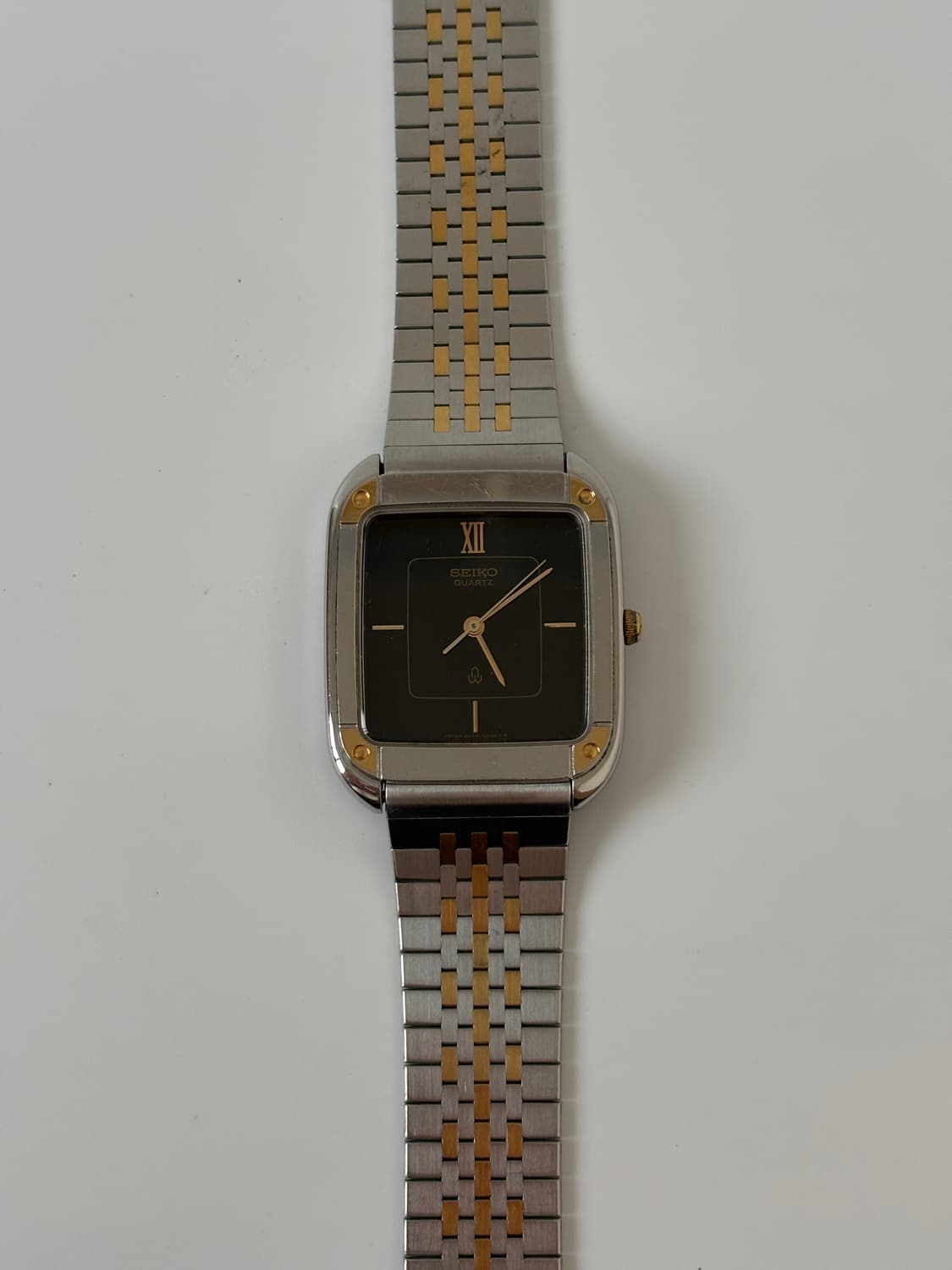 1980s Black Dial Combi Square Quartz 상품이미지4
