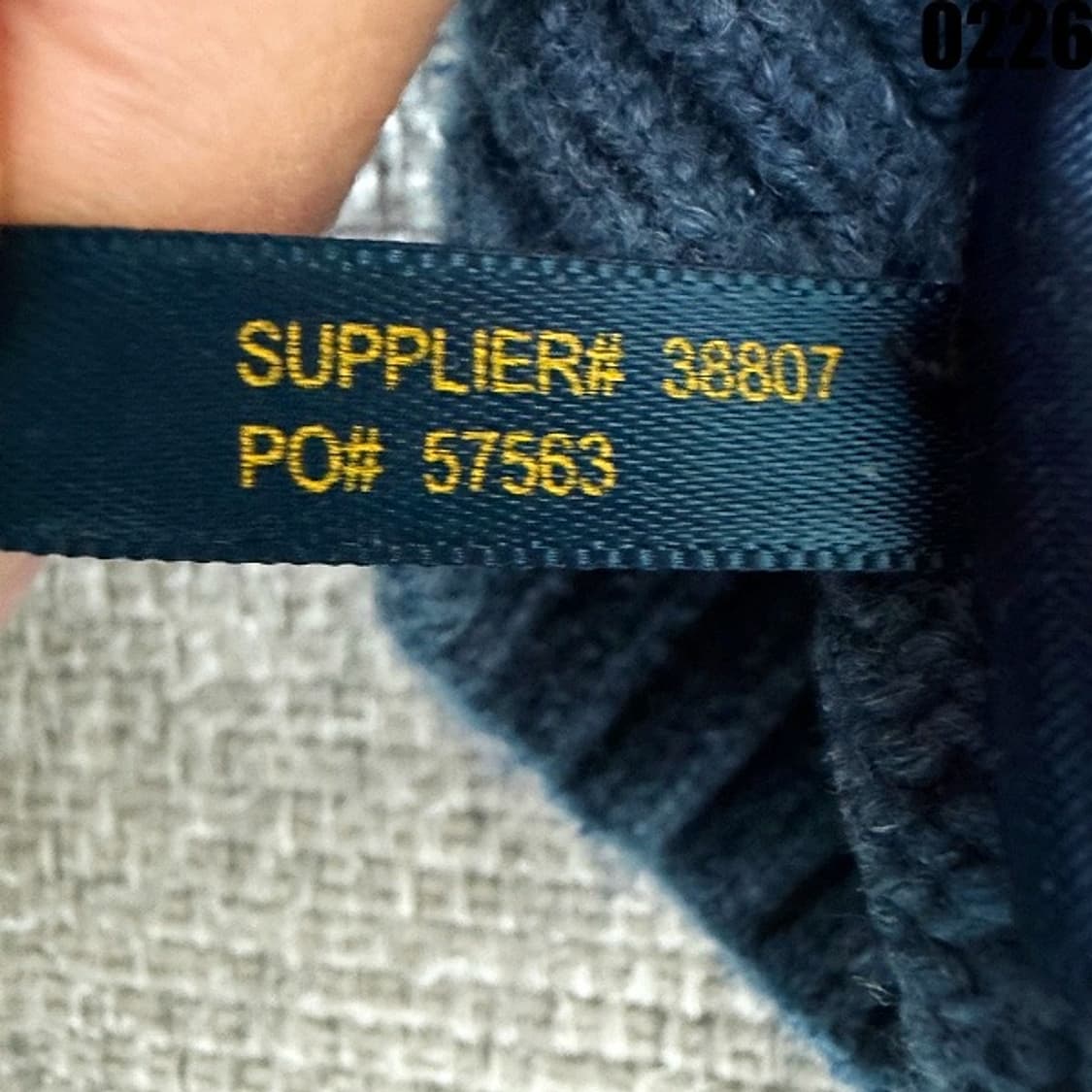 폴로 랄프로렌 하프집업 코튼 니트 S  상품이미지9