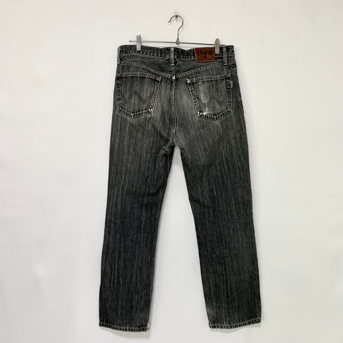 EDWIN 에드윈 워싱 데님팬츠 그레이 빈티지 청바지 34인치 상품이미지9