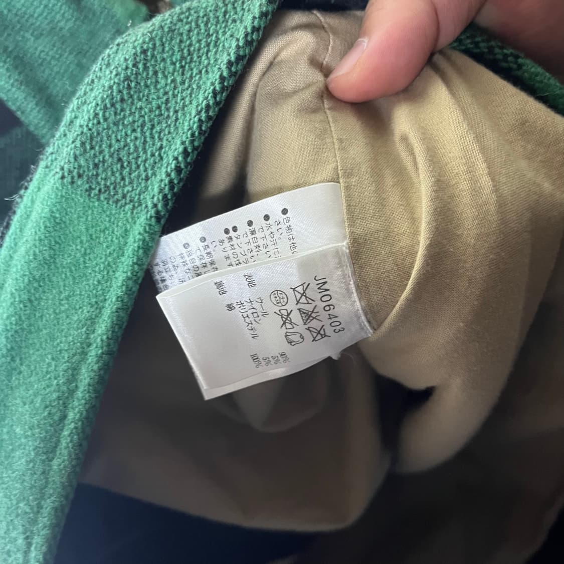 [Coleman] 콜맨 재팬 그린 버팔로 체크 울자켓 상품이미지6