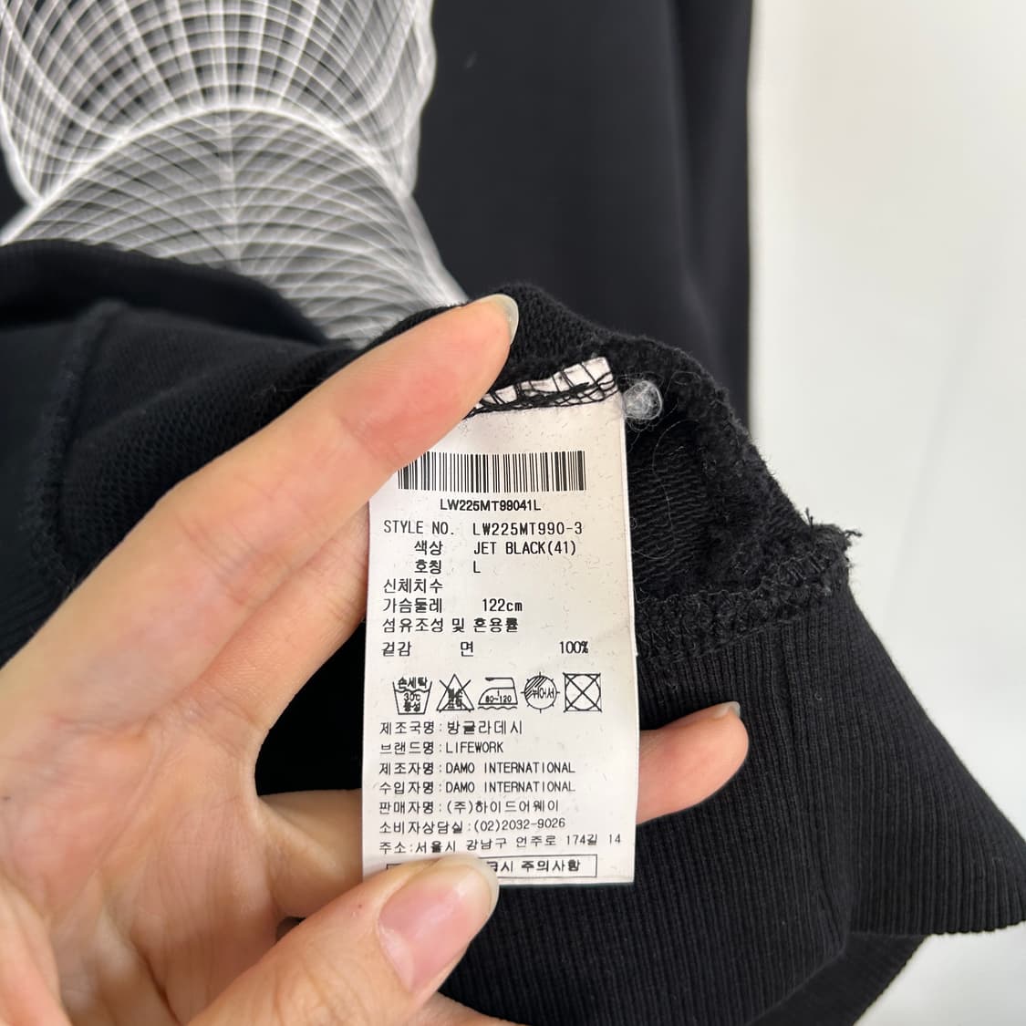 라이프워크 남성 맨투맨 100 L  상품이미지4