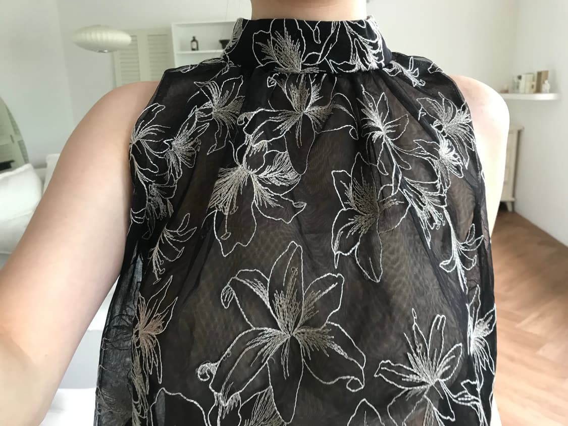 vintage pattern sleeveless blouse 상품이미지1