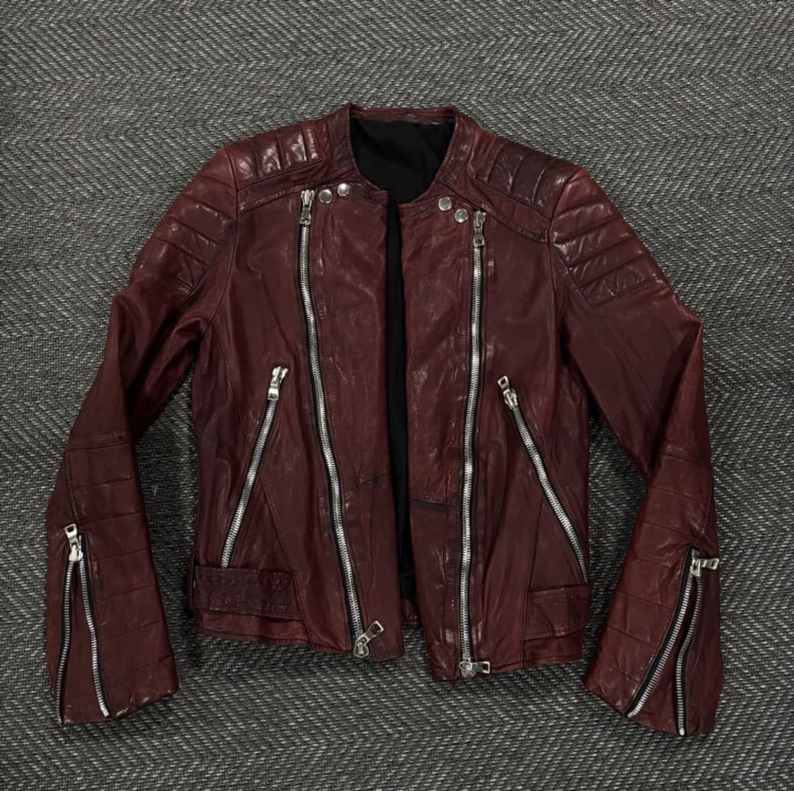 Lamb skin leather jacket 상품이미지1