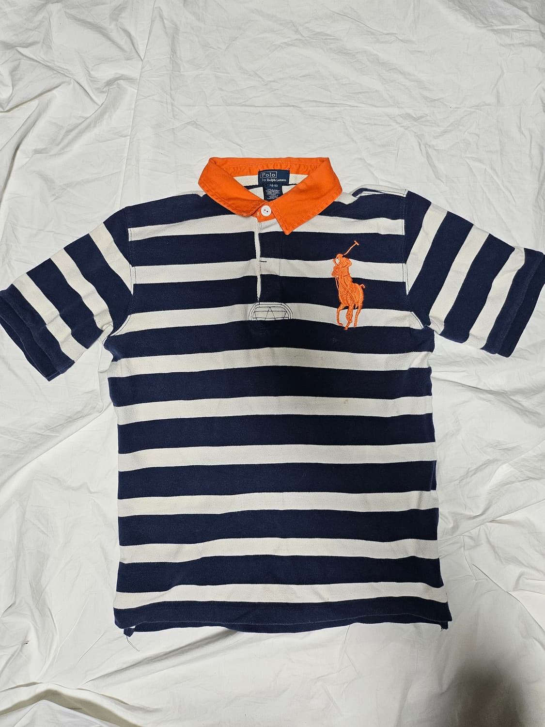 폴로랄프로렌 핀터깔 빅포니 럭비티 카라티 M 상품이미지1