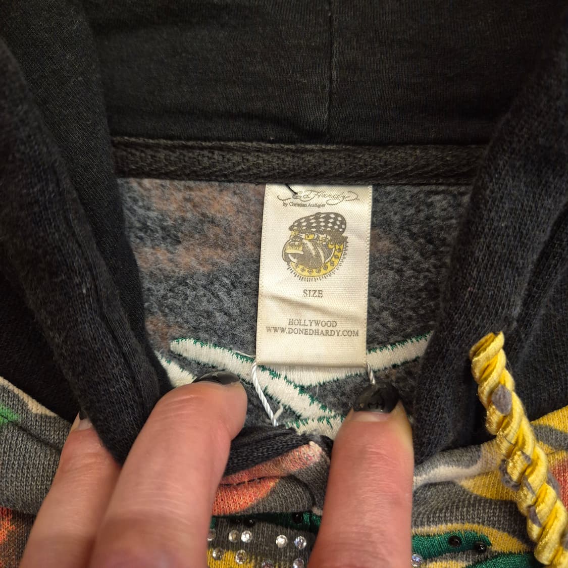 에드 하디 멜로즈 호랑이 프린트 후드 집업 상품이미지5