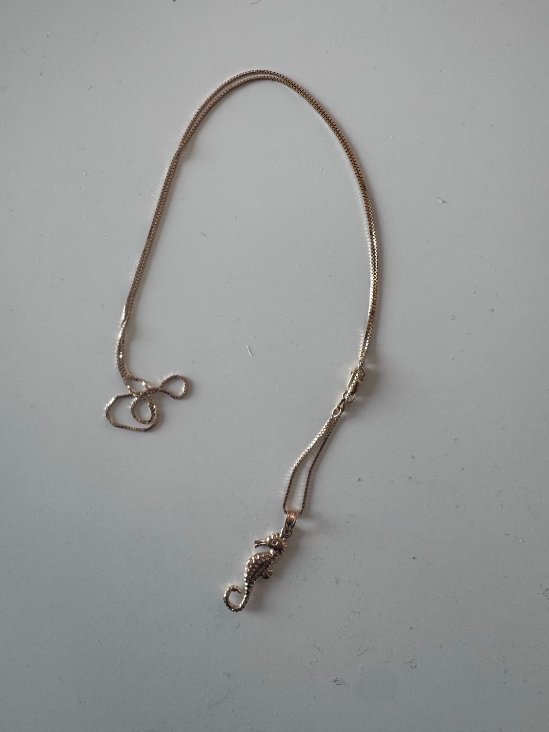 슈프림 해마 펜던트 목걸이 14k 상품이미지1