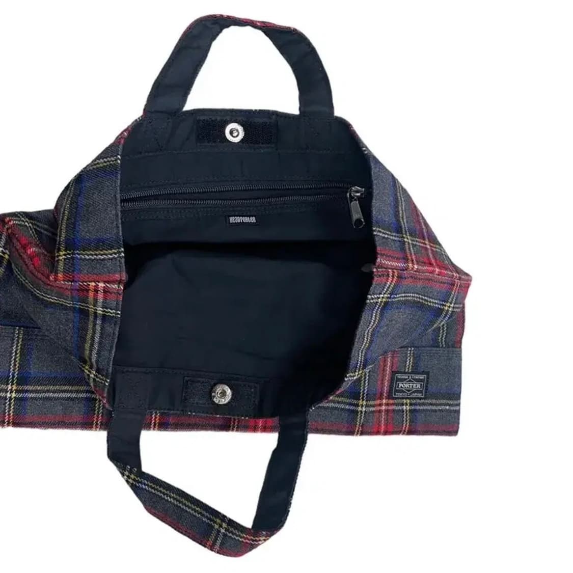 요시다포터 체크 토트백 상품이미지4