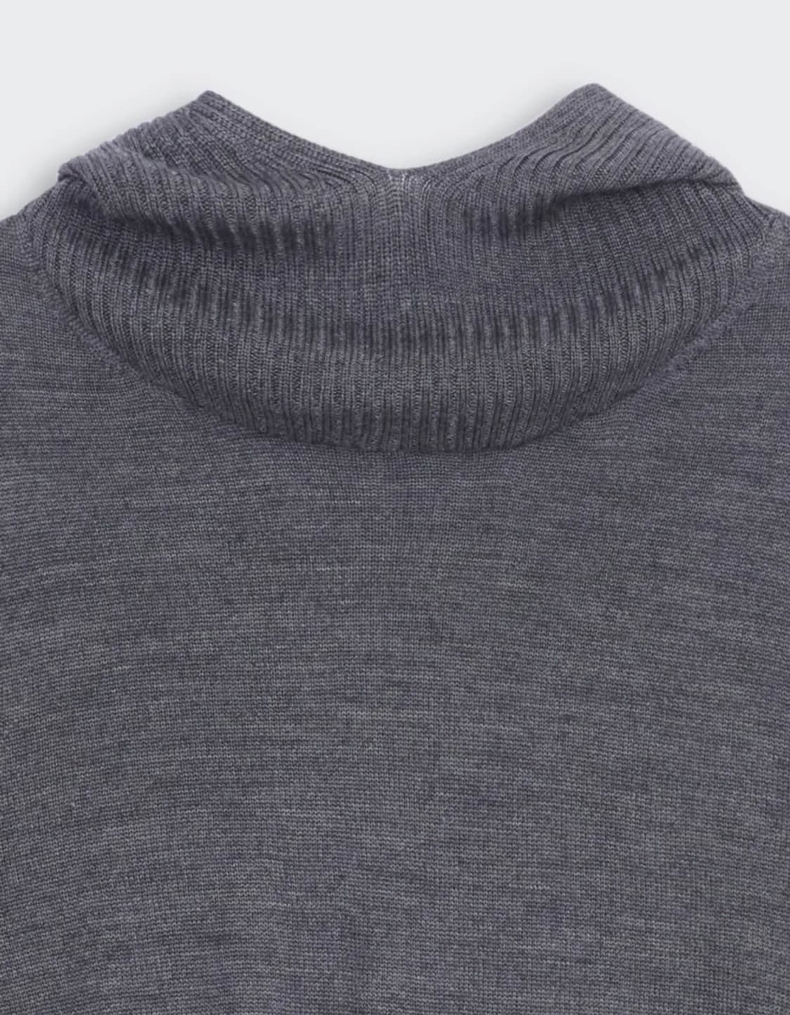 cosmoss 코스모스 RIBBED HOODIE KNIT (GREY) 상품이미지3